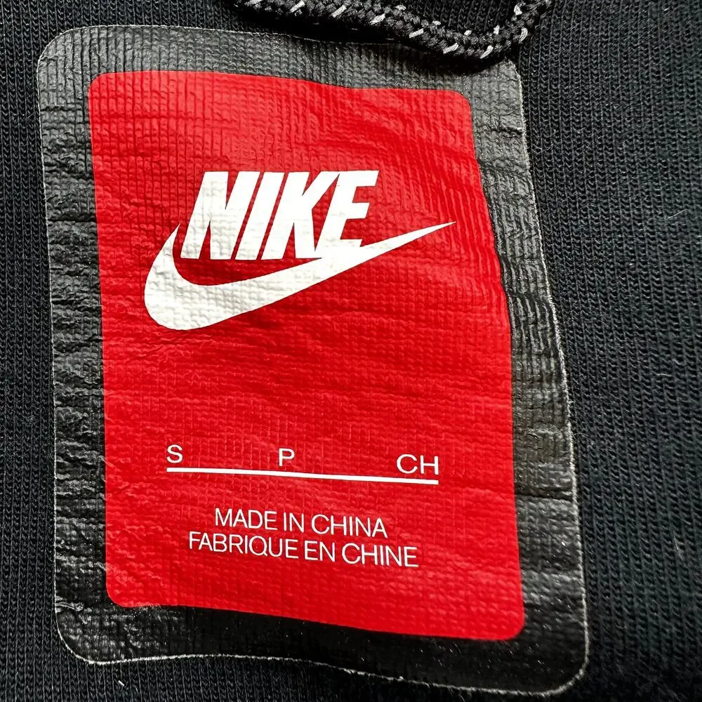 Nike Tech Fleece Hoodie Jacket Funnel Neck Regular Pockets Outdoor Black Small